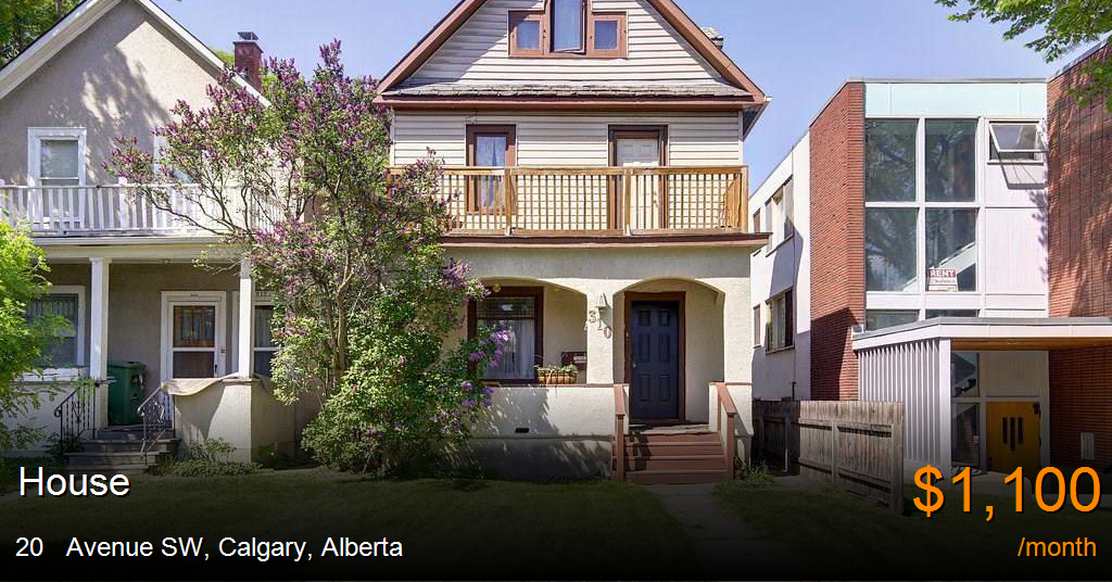 20 avenue sw, calgary House for Rent