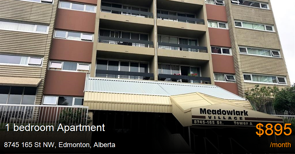 8745 165 st nw, edmonton Apartment for Rent