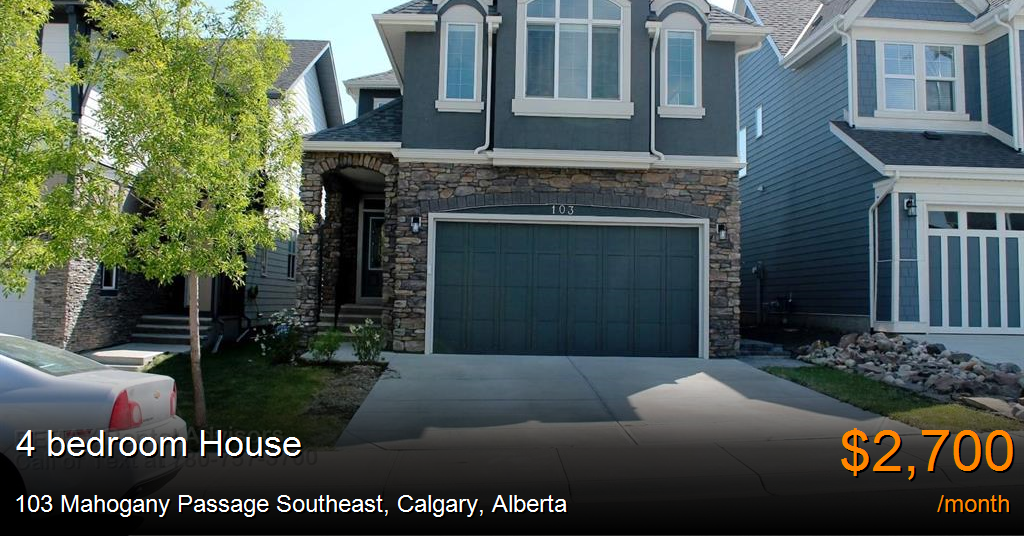 103 mahogany passage southeast, calgary House for Rent