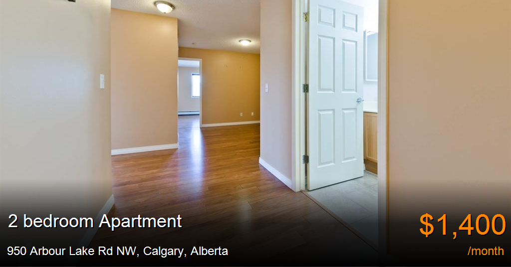 950 arbour lake rd nw, calgary Apartment for Rent