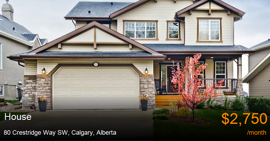 80 crestridge way sw, calgary House for Rent