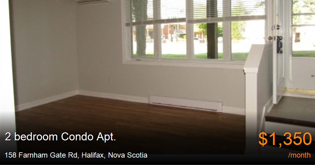 158 farnham gate rd, halifax Condo Apt. for Rent