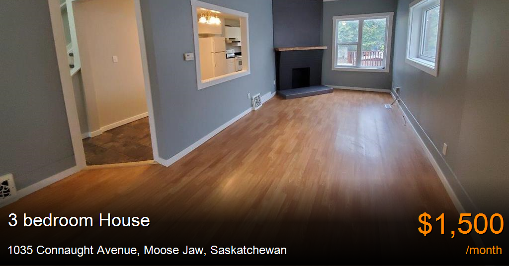 1035 connaught avenue, moose jaw House for Rent
