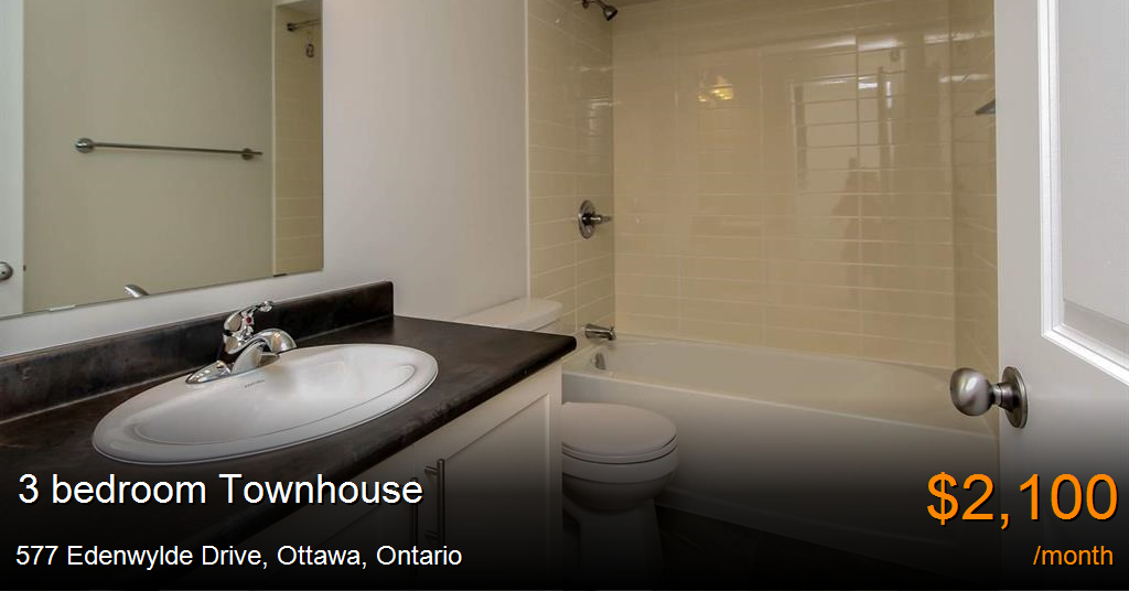 577 edenwylde drive, ottawa Townhouse for Rent