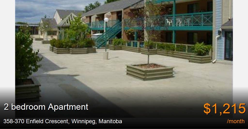 358370 enfield crescent, winnipeg Apartment for Rent