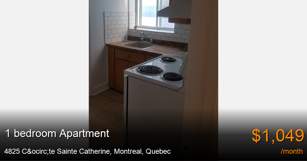 4825 côte sainte catherine, montreal Apartment for Rent