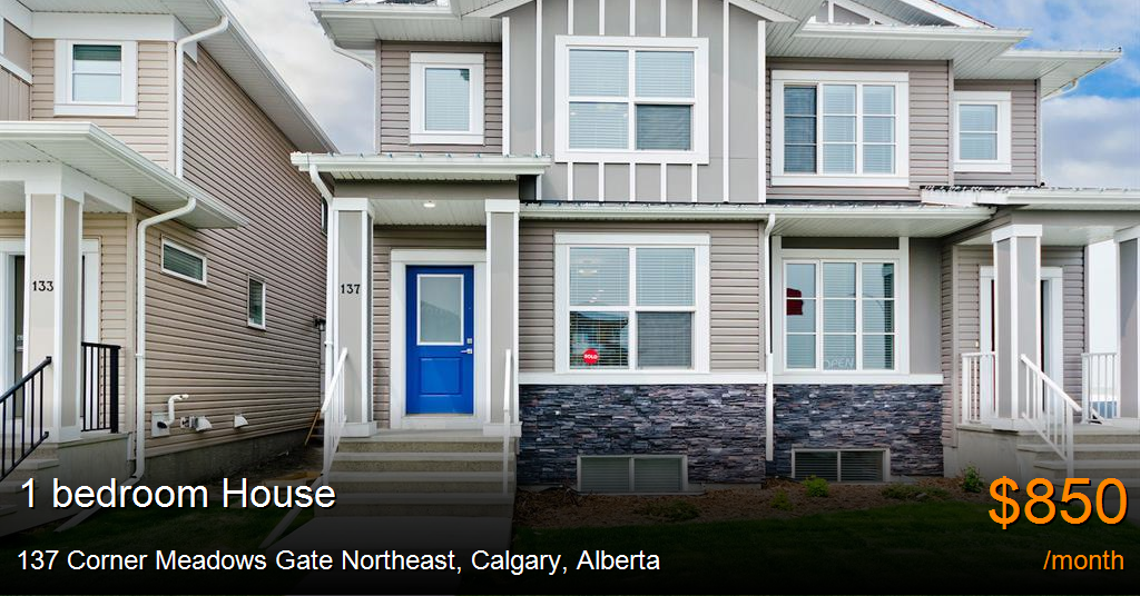 137 corner meadows gate northeast, calgary House for Rent