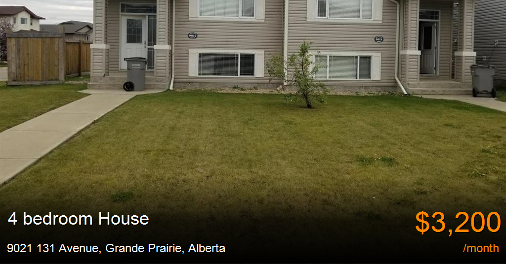 9021 131 avenue, grande prairie House for Rent