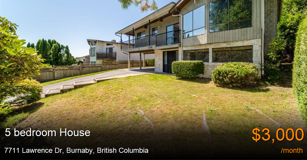 7711 lawrence dr, burnaby House for Rent