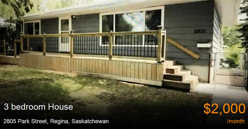 2805 park street, regina House for Rent