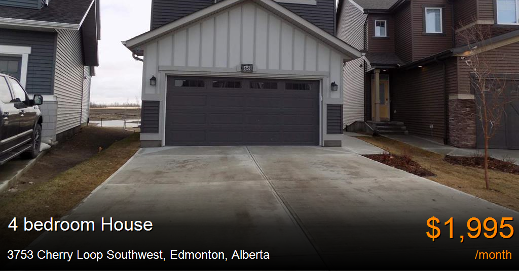 3753 cherry loop southwest, edmonton House for Rent