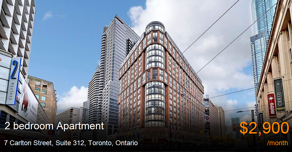 7 carlton street, suite 312, toronto Apartment for Rent