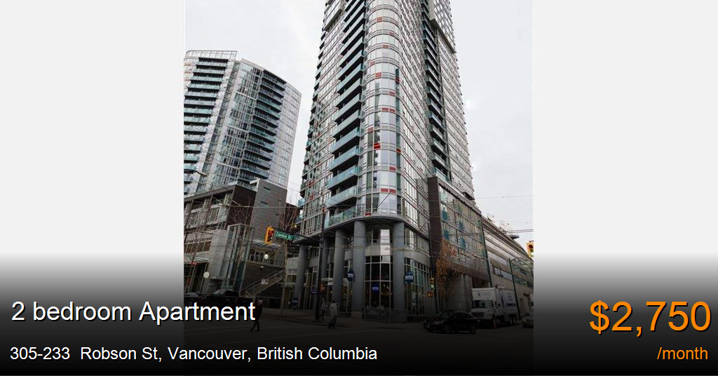305233 robson st, vancouver Apartment for Rent