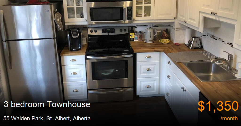 55 walden park, st. albert Townhouse for Rent