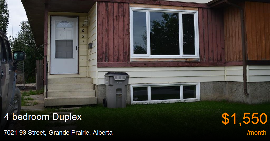 7021 93 street, grande prairie Duplex for Rent