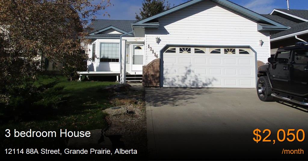 12114 88a street, grande prairie House for Rent