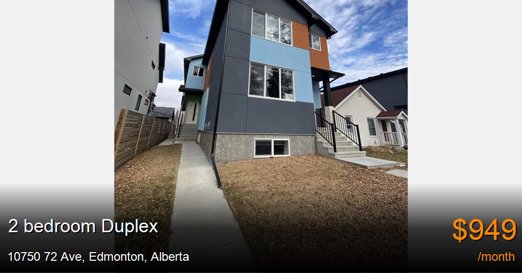 10750 72 ave, edmonton Duplex for Rent