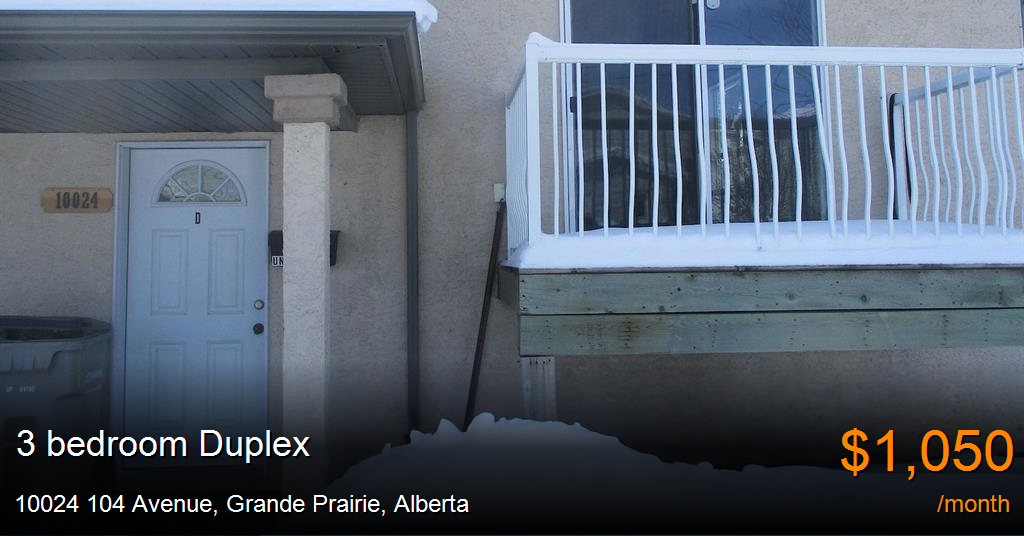 10024 104 avenue, grande prairie Duplex for Rent