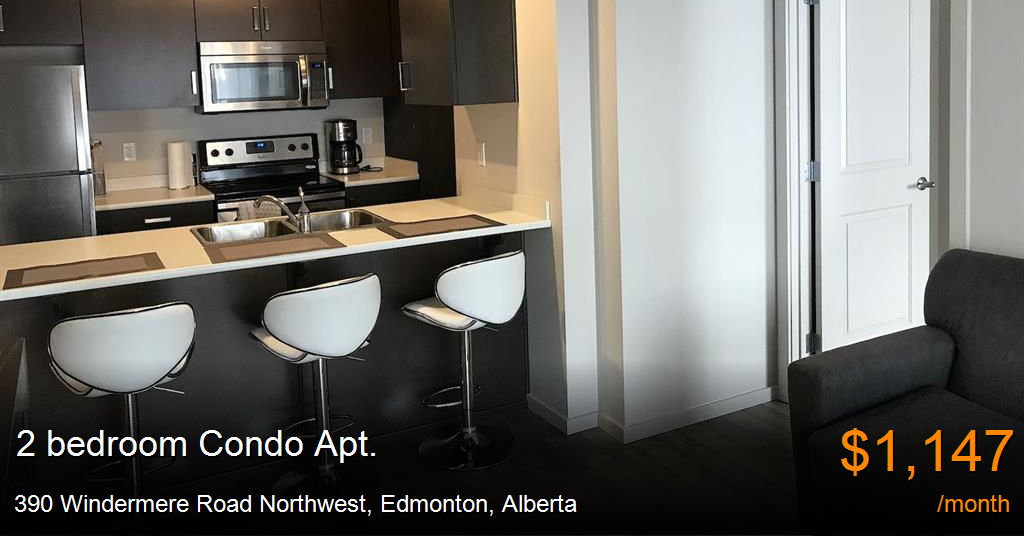390 windermere road northwest, edmonton Condo Apt. for Rent