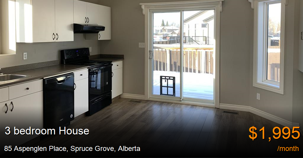 85 aspenglen place, spruce grove House for Rent