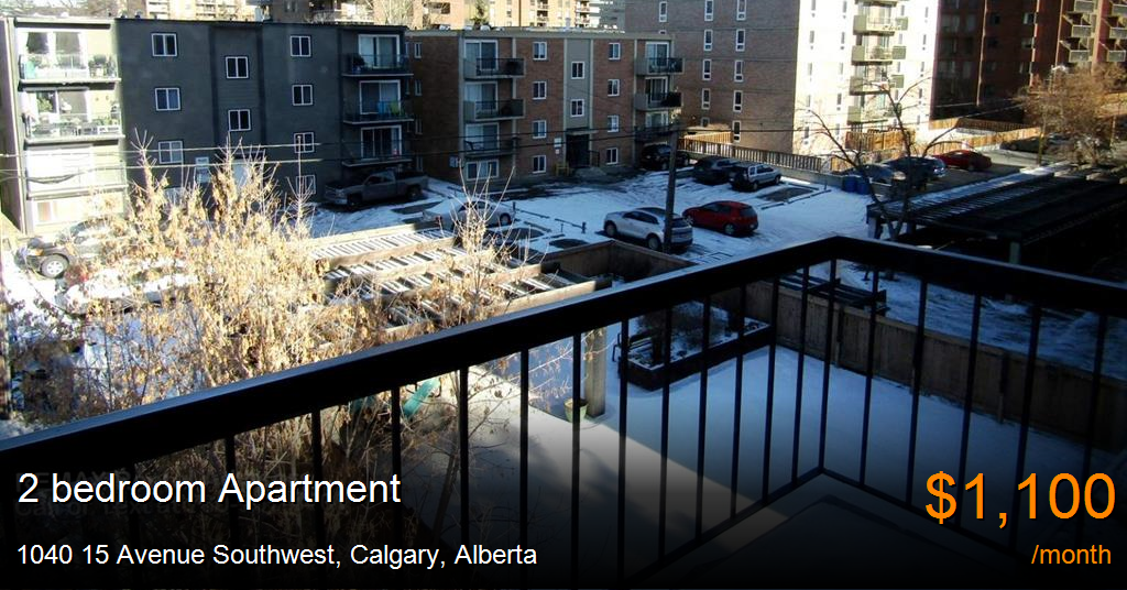 1040 15 avenue southwest, calgary Apartment for Rent