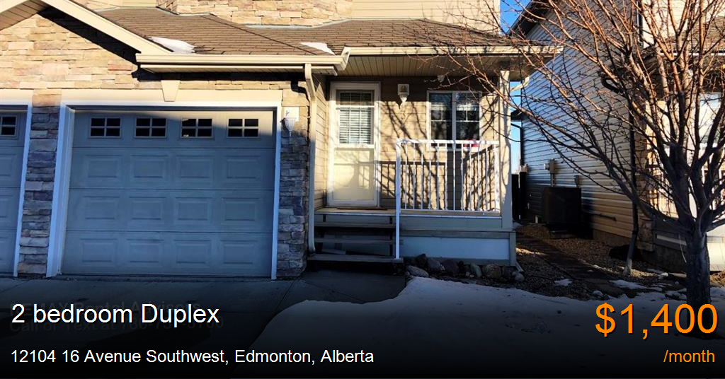 12104 16 avenue southwest, edmonton Duplex for Rent