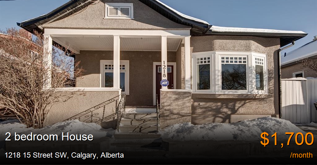 1218 15 street sw, calgary House for Rent