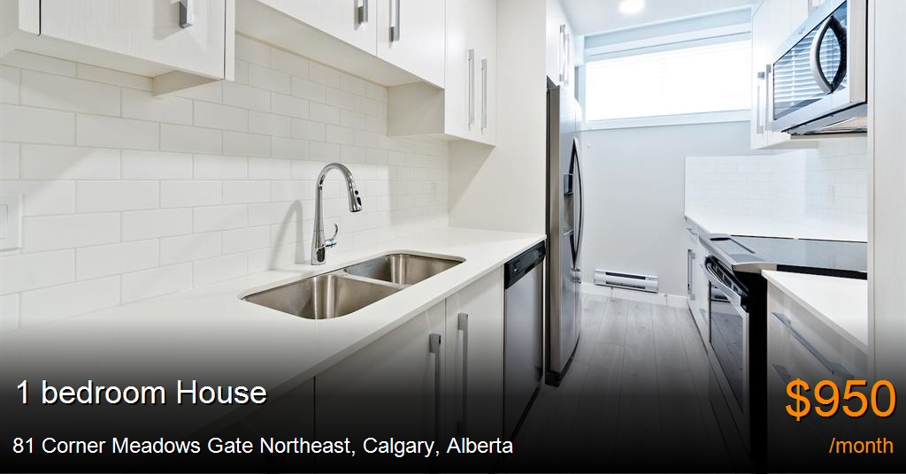 81 corner meadows gate northeast, calgary House for Rent