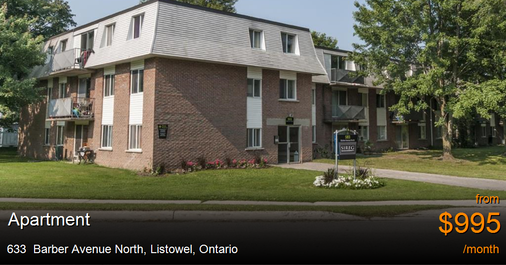 633 Barber Avenue North, Listowel Apartment for Rent
