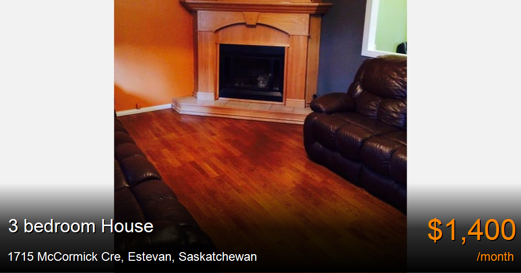 1715 mccormick cre, estevan House for Rent