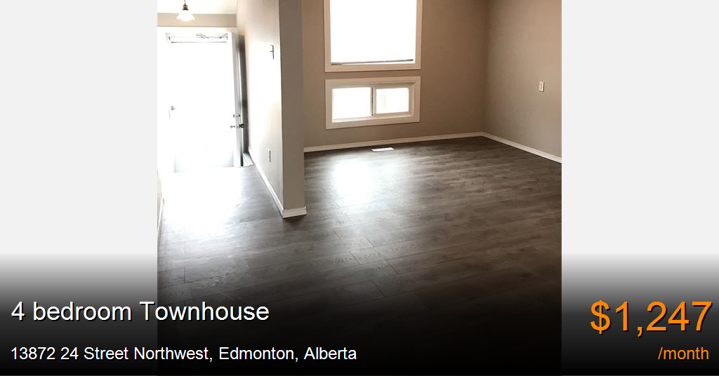 13872 24 street northwest, edmonton Townhouse for Rent