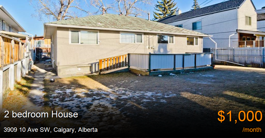 3909 10 ave sw, calgary House for Rent