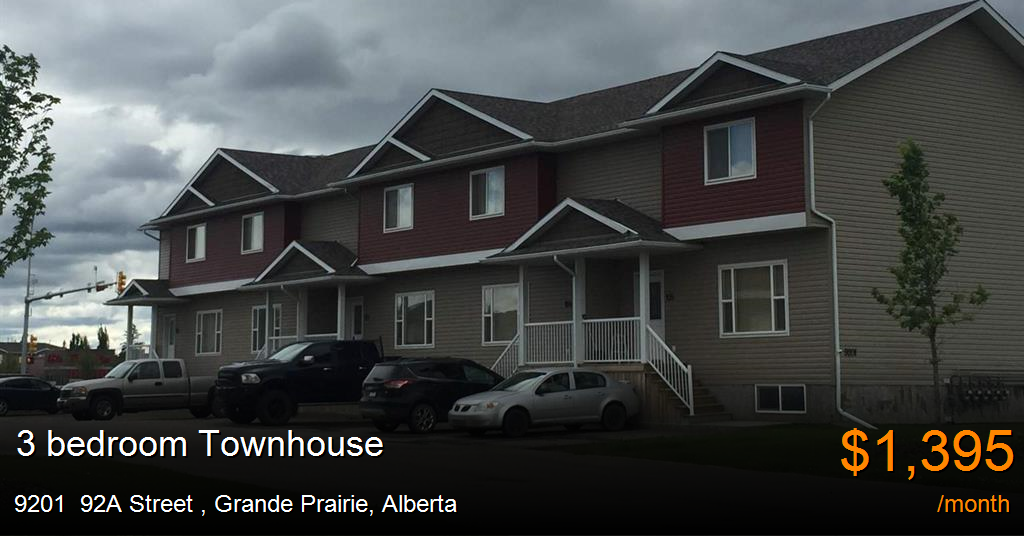 9201 92a street, grande prairie Townhouse for Rent