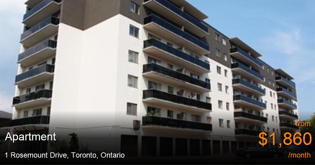 1 rosemount drive, toronto Apartment for Rent