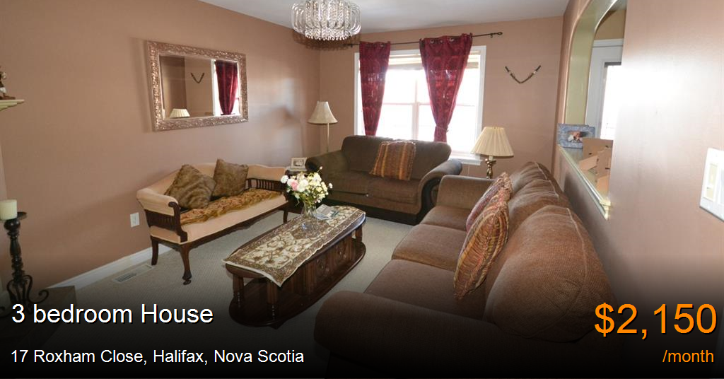 17 roxham close, halifax House for Rent
