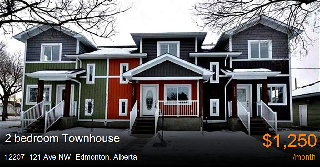 12207 121 ave nw, edmonton Townhouse for Rent
