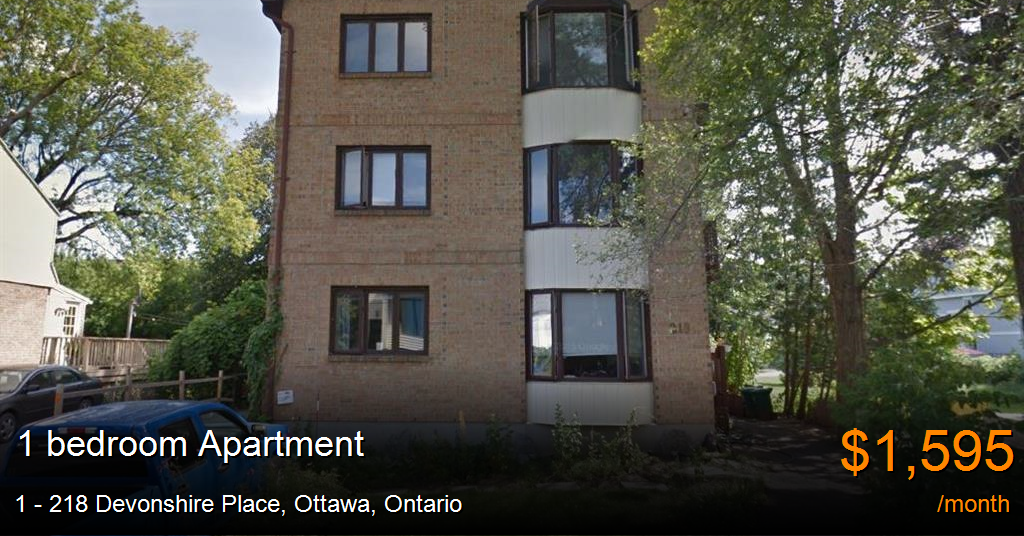 1 218 devonshire place, ottawa Apartment for Rent