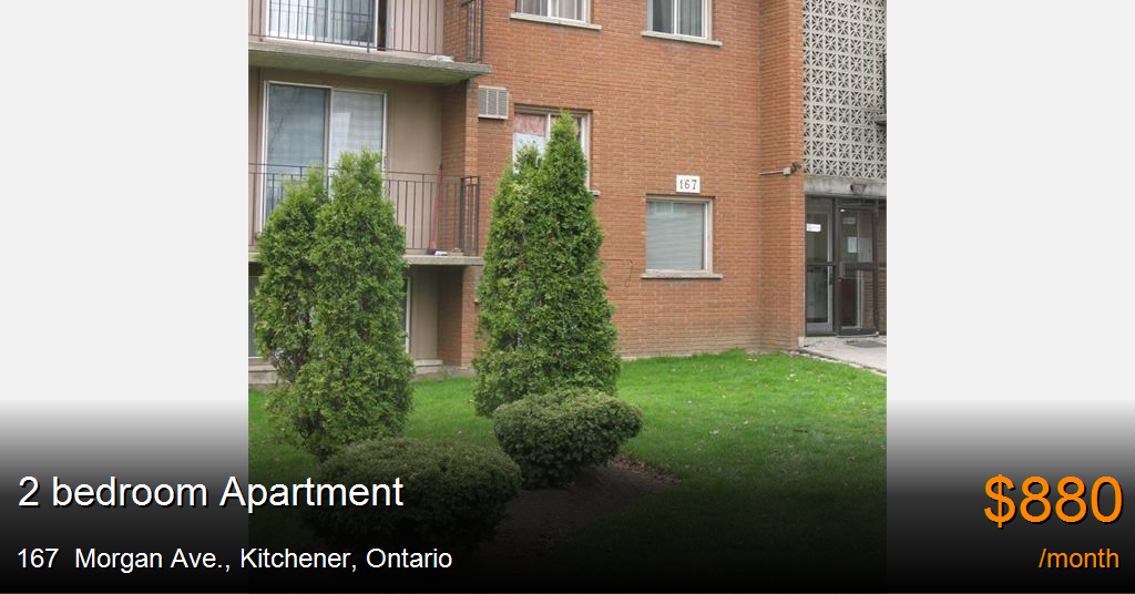 167 ave., kitchener Apartment for Rent