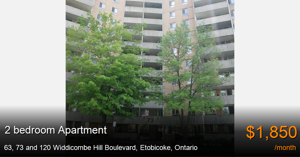 63, 73 and 120 hill boulevard, etobicoke Apartment for Rent