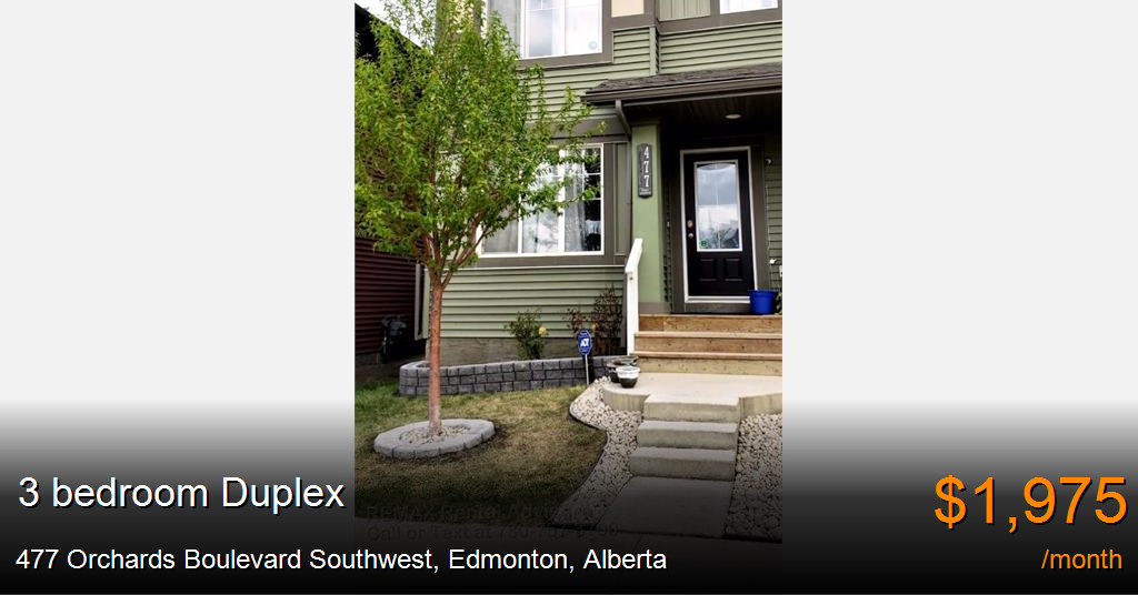 477 orchards boulevard southwest, edmonton Duplex for Rent