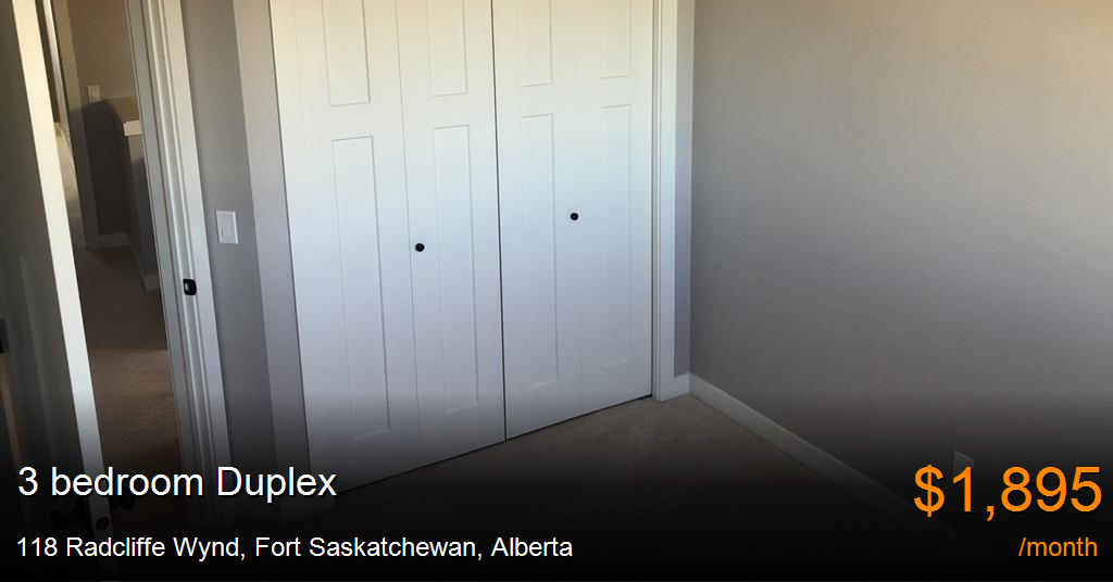 118 radcliffe wynd, fort saskatchewan Duplex for Rent