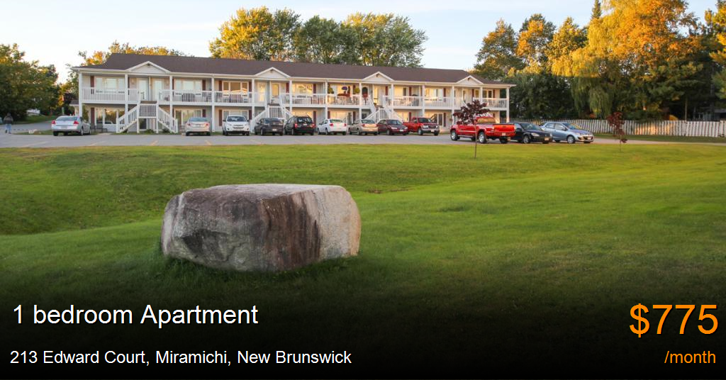 213 edward court, miramichi Apartment for Rent