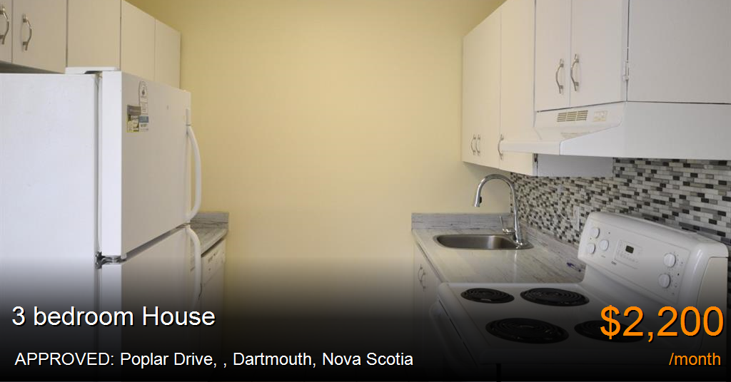 approved poplar drive,, dartmouth House for Rent