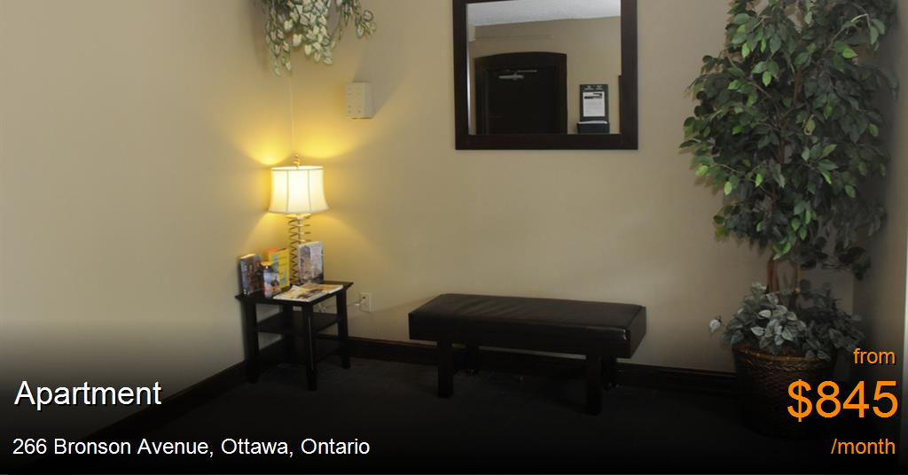 266 Bronson Avenue, Ottawa Apartment for Rent B20358