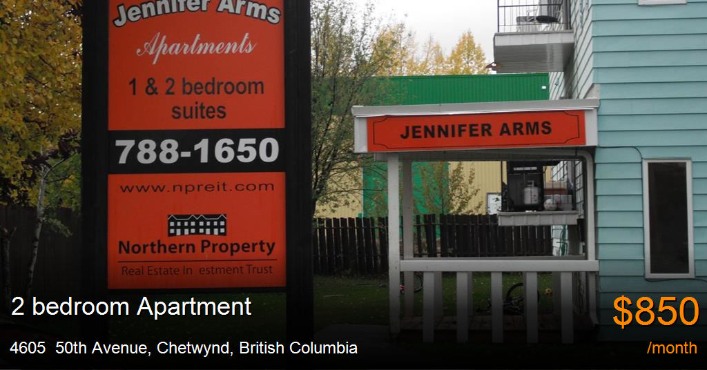 4605 50th avenue, chetwynd Apartment for Rent