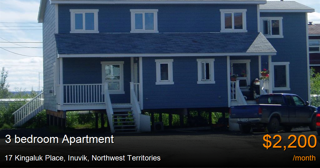 17 kingaluk place, inuvik Apartment for Rent