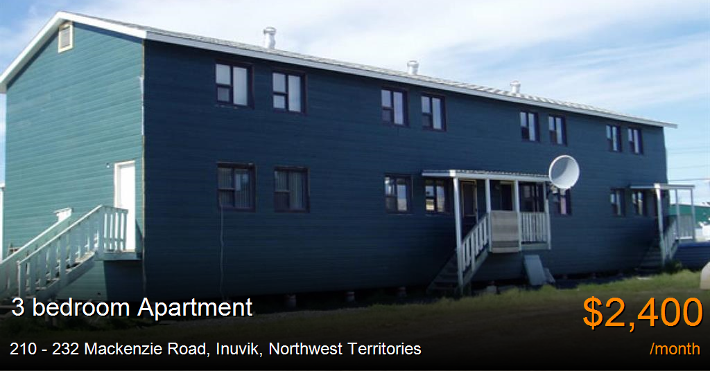 210216, 218224, 226232 mackenzie road, inuvik Townhouse for Rent