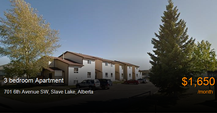701 6th Avenue SW, Slave Lake - Apartment for Rent