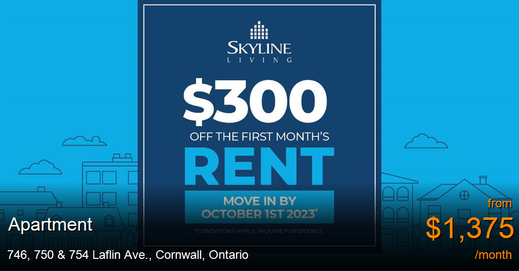 746, 750 & 754 laflin ave., cornwall Apartment for Rent