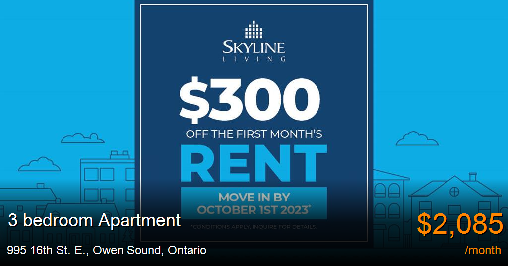 995 16th St. E., Owen Sound Apartment for Rent